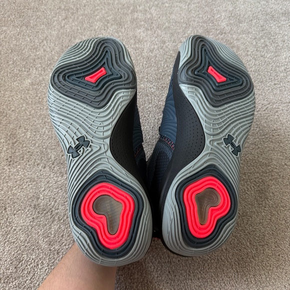 NIB Under Armour Men's Embiid One Omen Navy Blue and Black Hovr Sneaker Size 13 - Picture 5 of 7